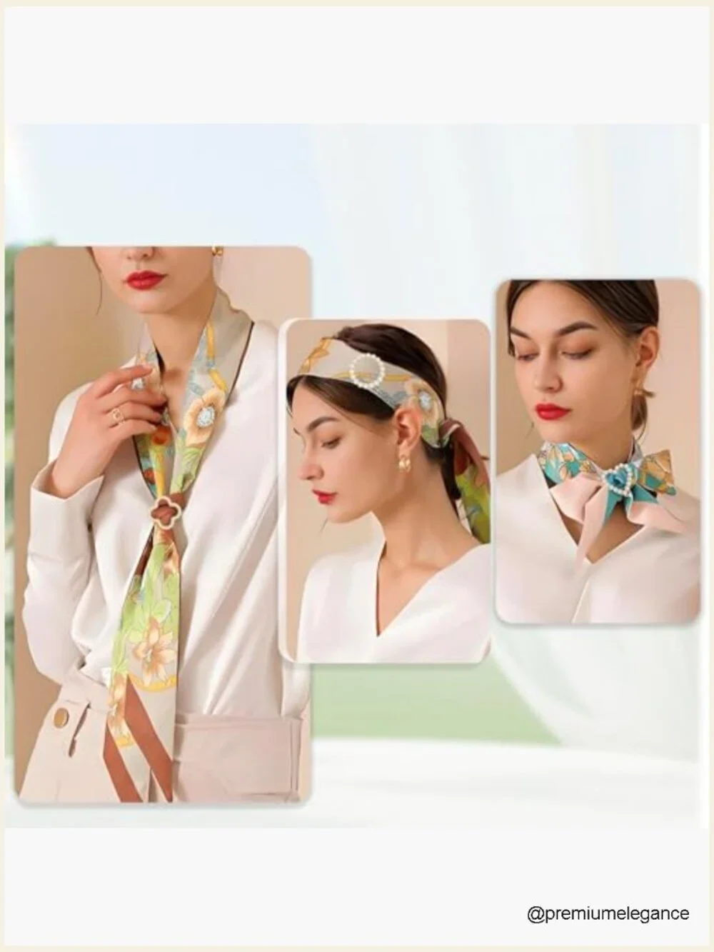 Scarf Rings Shirt Clips T-Shirt Tie Clips Set of 6